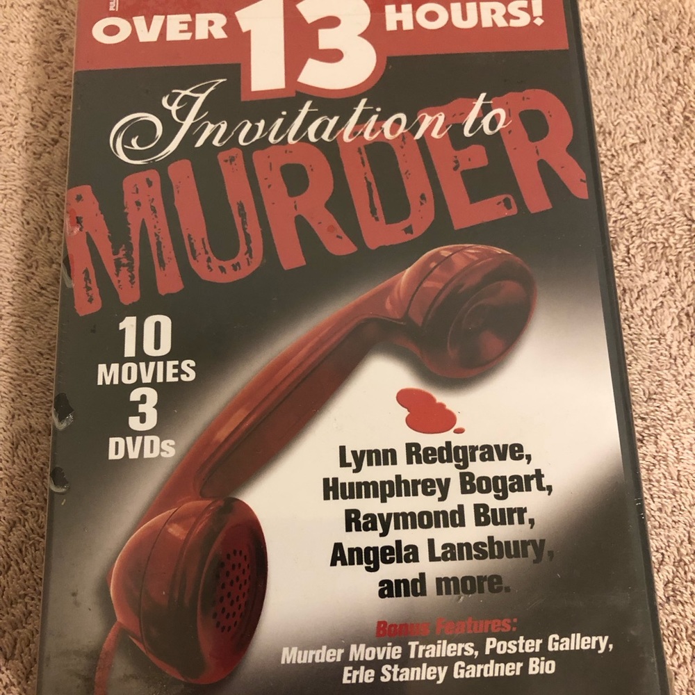 Invitation to Murder Film Noir 10 Movies Over 13 Hours Dvd New & Sealed